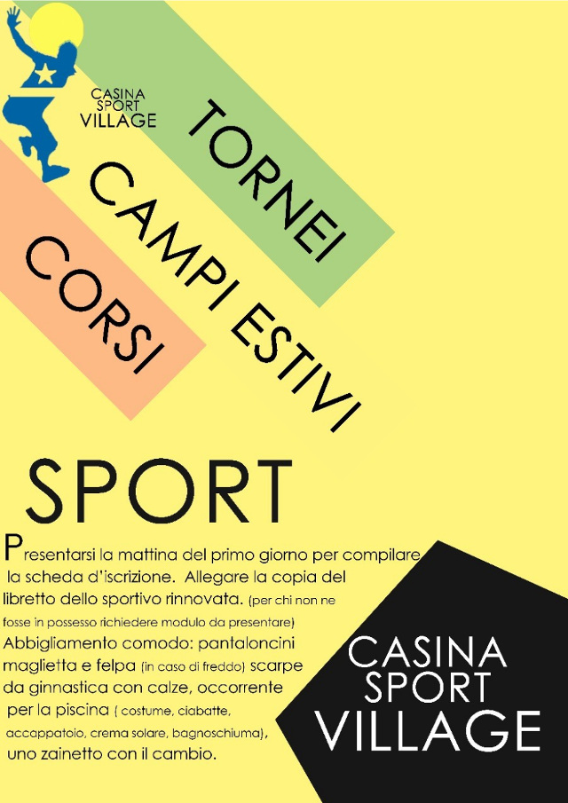 Campi estivi Casina: Sport Club