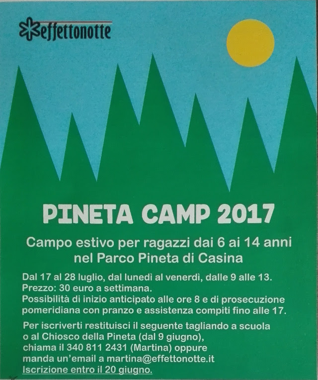 Campi estivi Casina: Pineta Camp